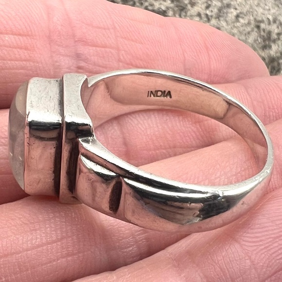 Nicky Butler Designer Sterling Silver Natural Rainbow Moonstone Ring 12 - Picture 8 of 8